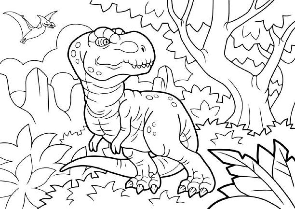 dessin dinosaure tyrannosaure